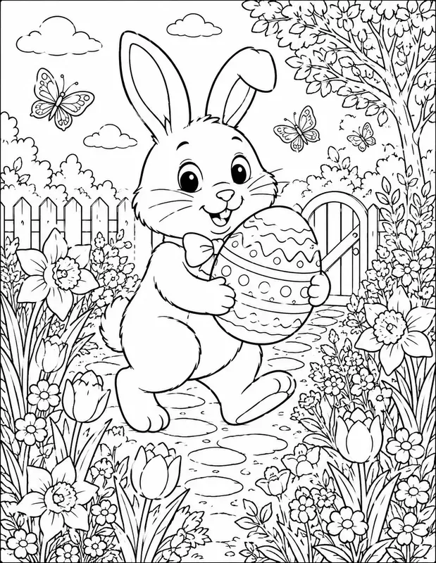 Whimsical Animal Coloring Book Pages