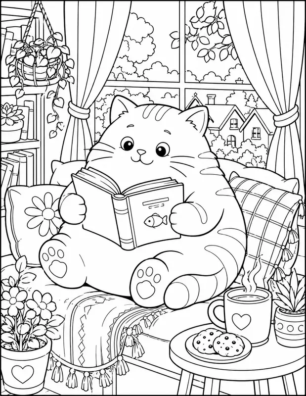 Whimsical Animal Coloring Book Pages