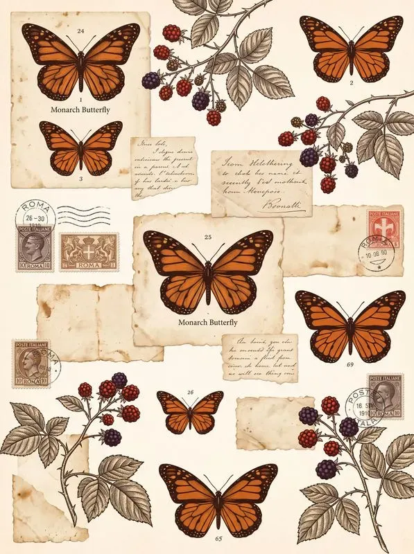 Vintage Ephemera Junk Journal Kits