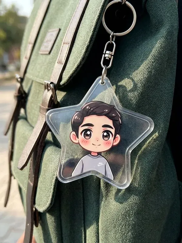 Cute Anime Chibi Acrylic Keychains
