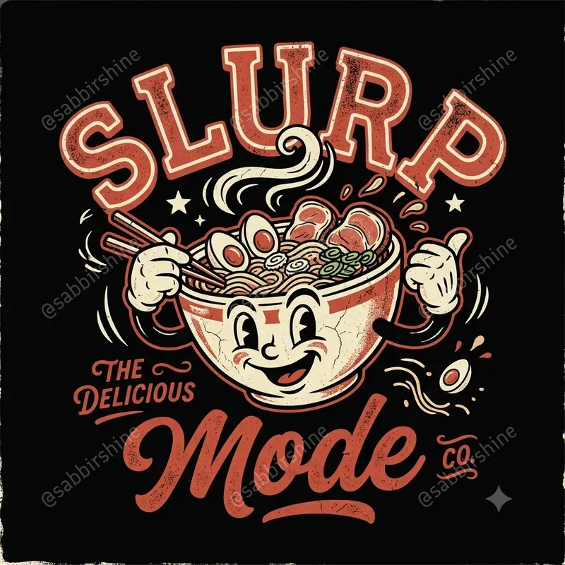 Vintage Food Mascot Tee Creators