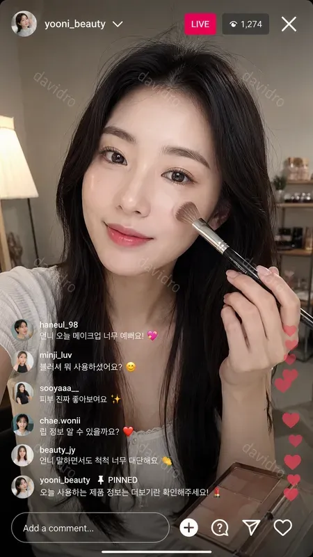 Girls Instagram Liveframes