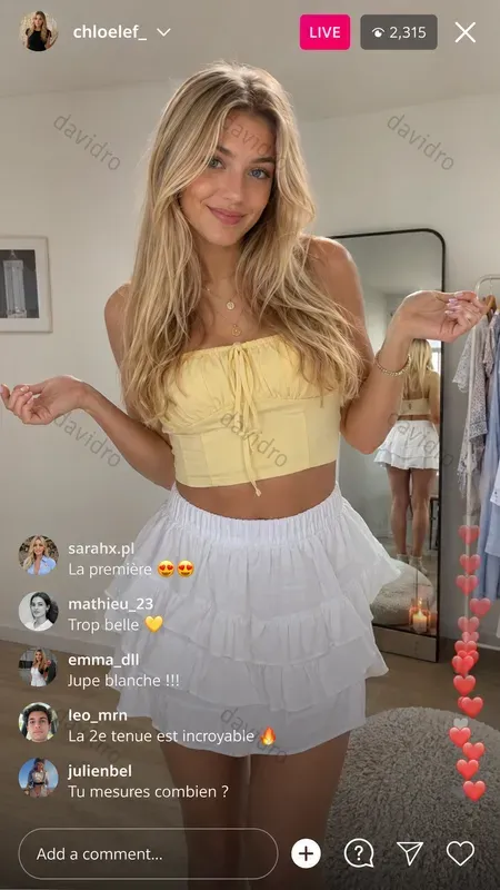 Girls Instagram Liveframes