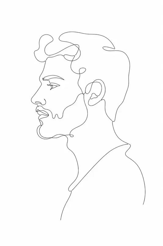 Minimalist Line Art Portrait Generator
