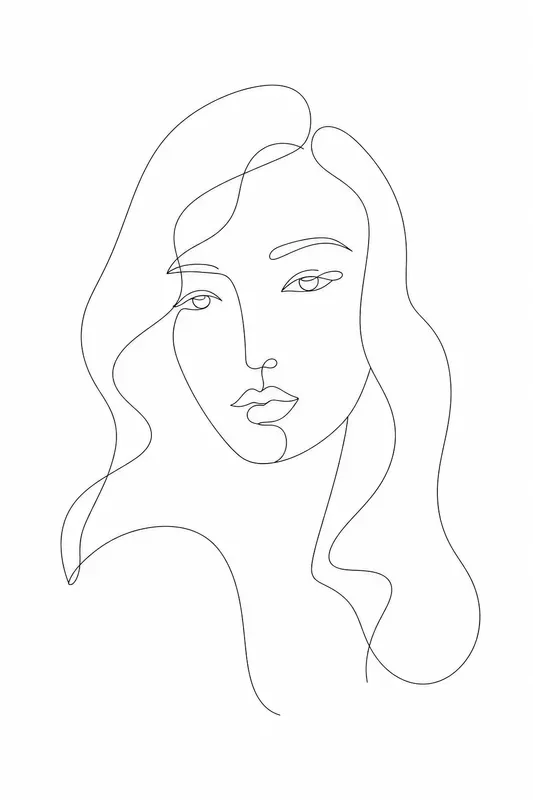 Minimalist Line Art Portrait Generator