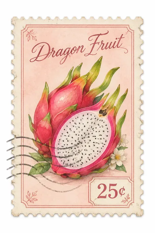 Vintage Watercolor Postage Stamps