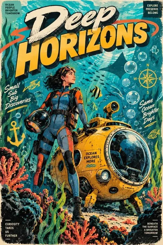 Retro Editorial Poster Creators