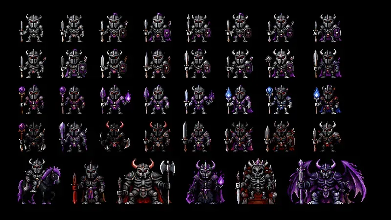 8bit RPG Enemy Sprite Sheet Generator