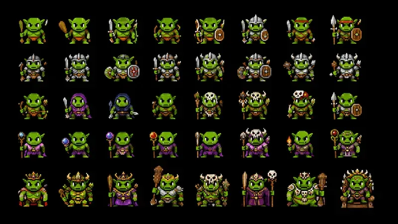 8bit RPG Enemy Sprite Sheet Generator