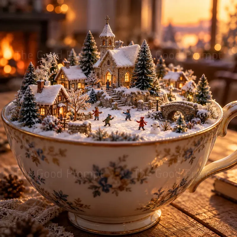 Winter Villages In Everyday Objects