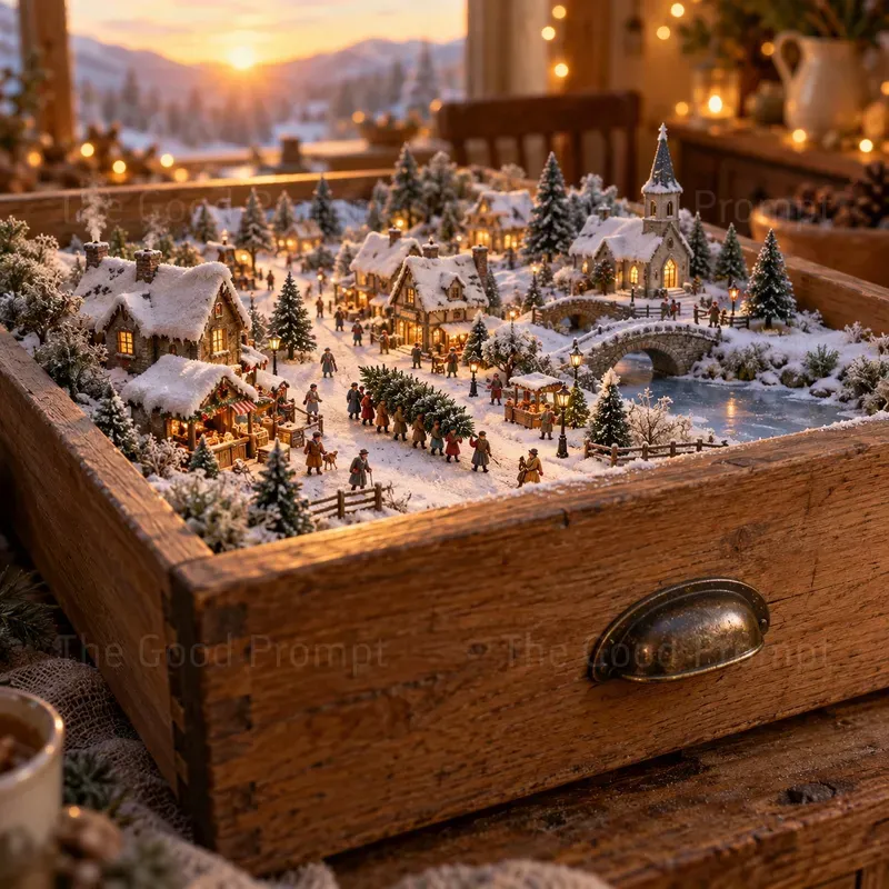 Winter Villages In Everyday Objects