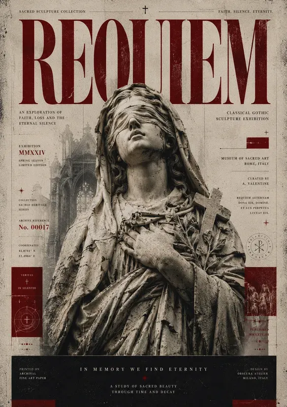 Dark Academia Vintage Poster Art