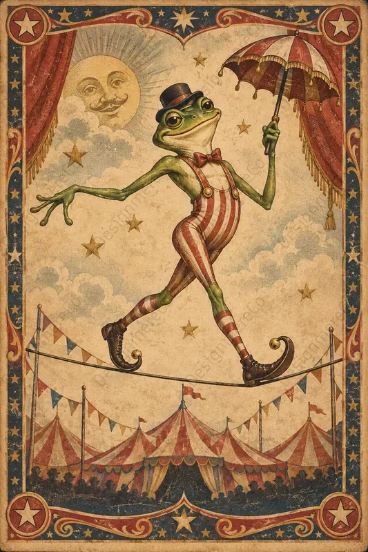 Vintage Circus Character Posters