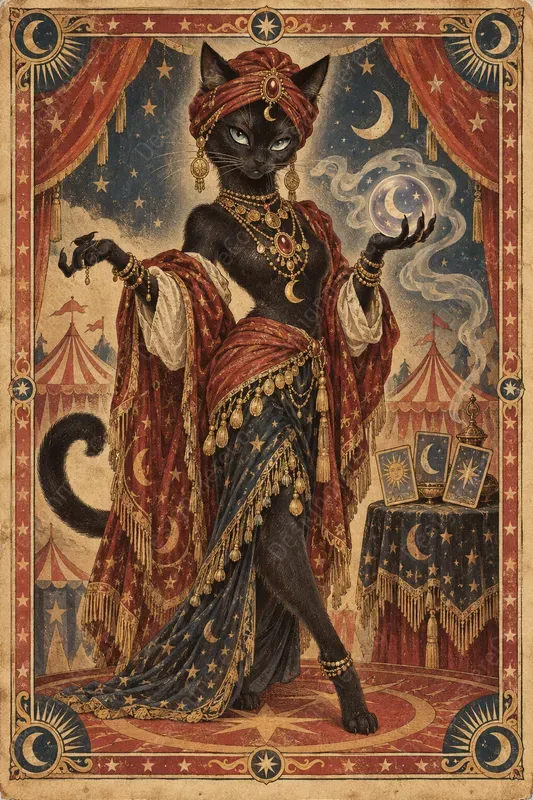 Vintage Circus Character Posters