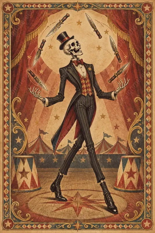 Vintage Circus Character Posters