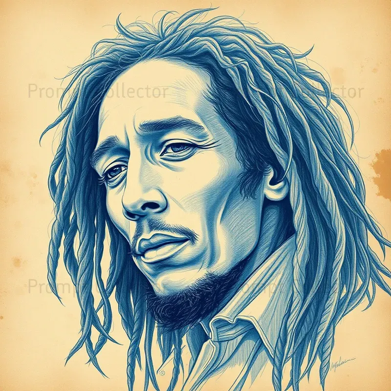 Vintage Style Pencil Sketch Drawings A