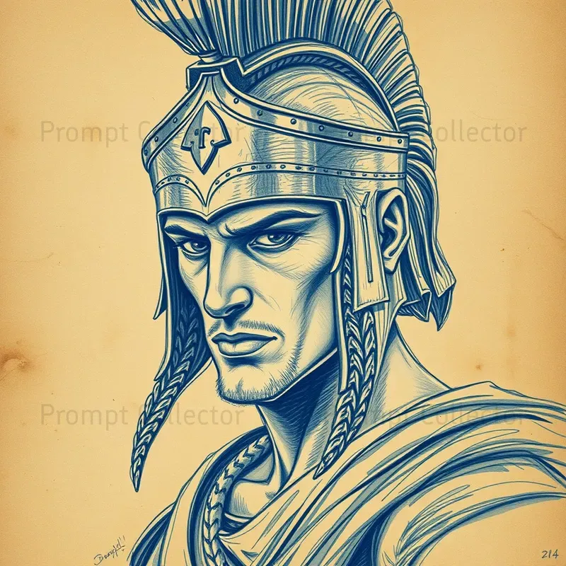 Vintage Style Pencil Sketch Drawings A