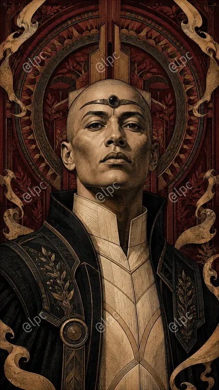 Ornate Engraved Character Posters