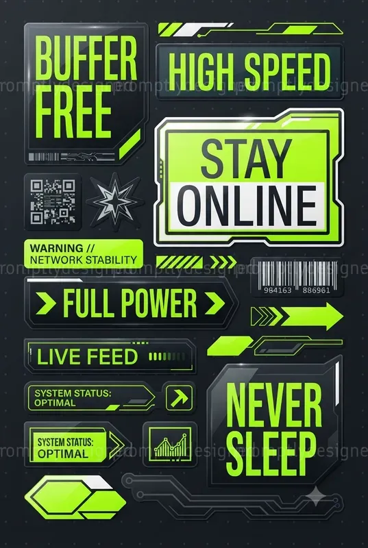 Futuristic Sticker Sheets