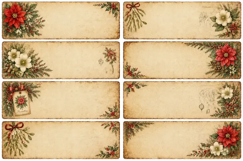 Christmas Parchment Cards