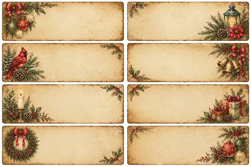 Christmas Parchment Cards