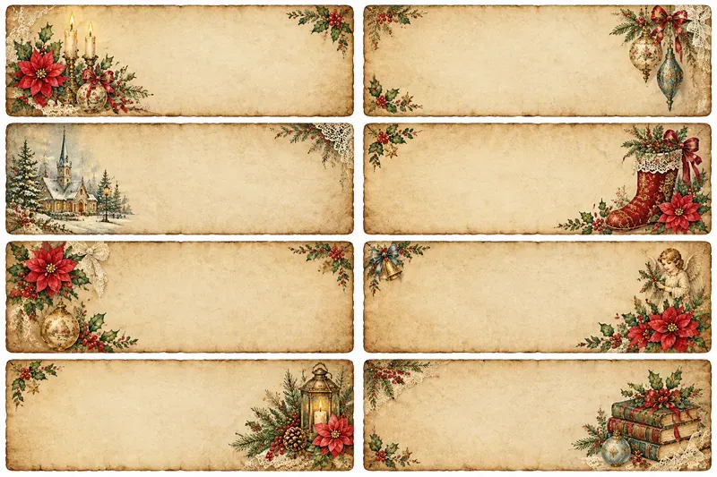 Christmas Parchment Cards