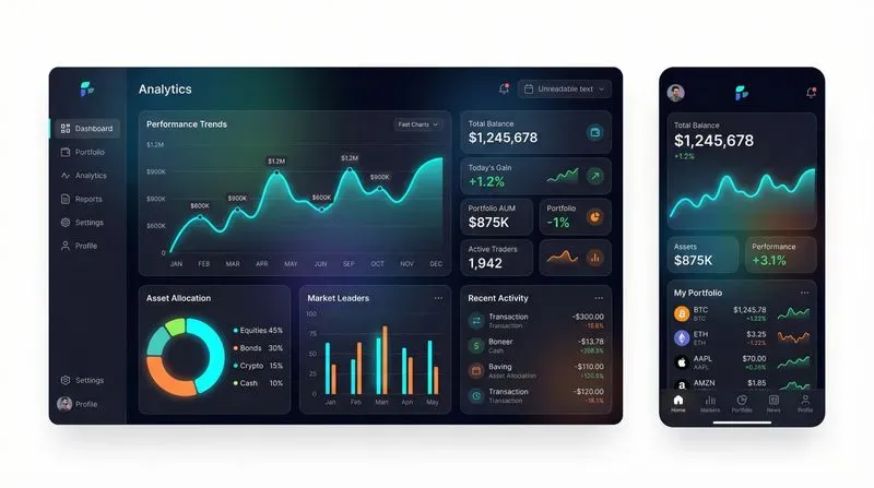 Modern Web UI Mockups 2 Screens Kits