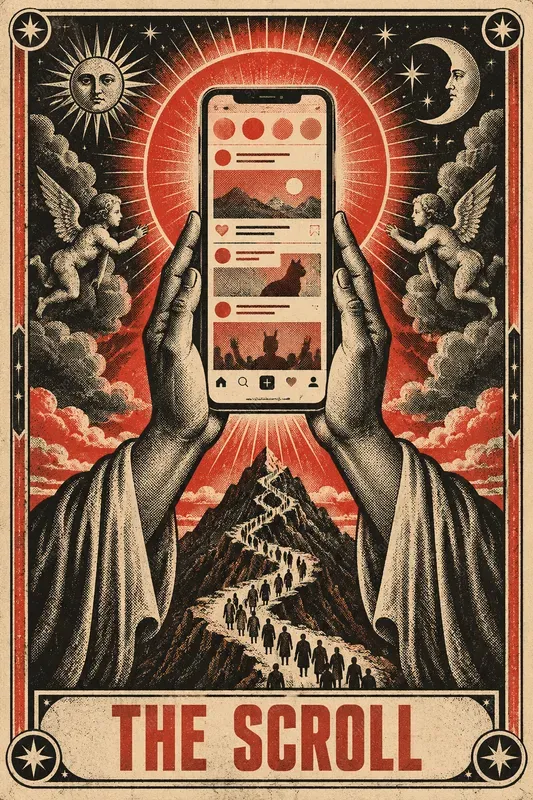 Halftone Tarot Poster Art
