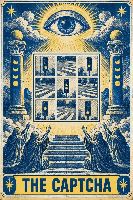 Halftone Tarot Poster Art