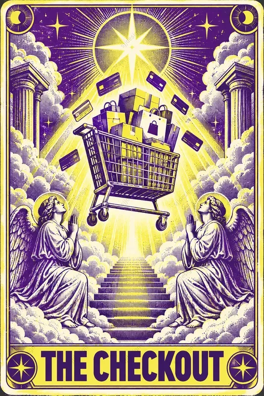 Halftone Tarot Poster Art