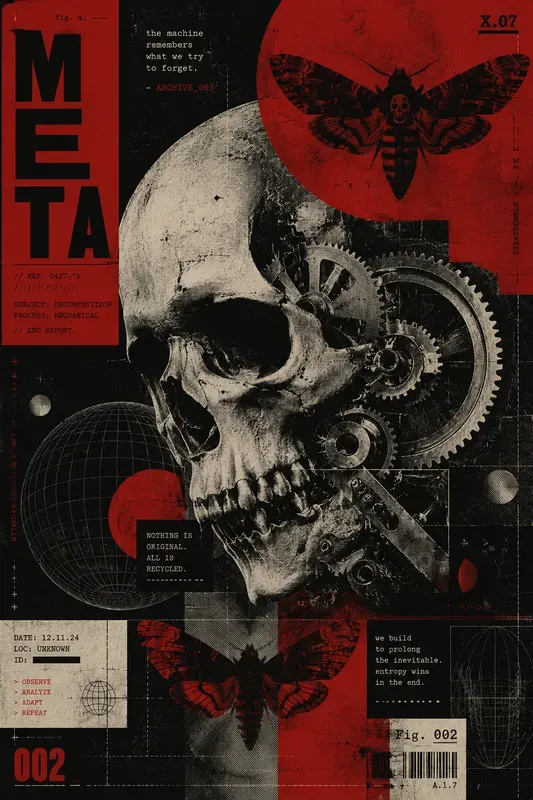Brutalist Digital Collage Posters