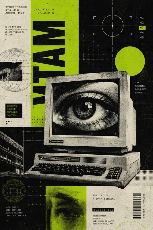 Brutalist Digital Collage Posters