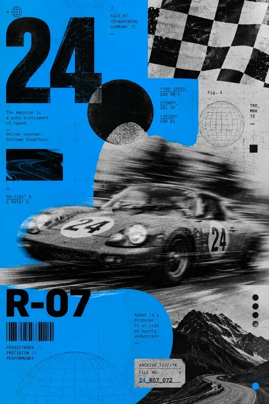 Brutalist Digital Collage Posters