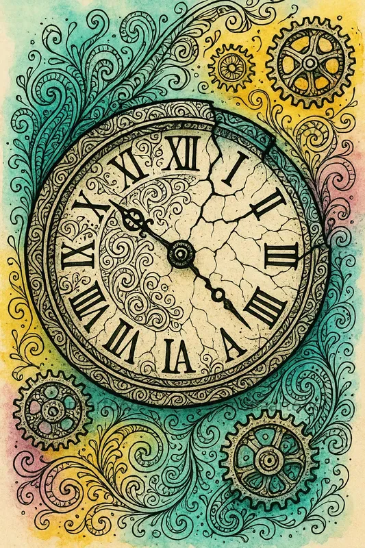 Whimsical Psychedelic Doodle Art