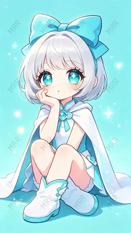 Cute Powerpuff Style Cartoon Girls