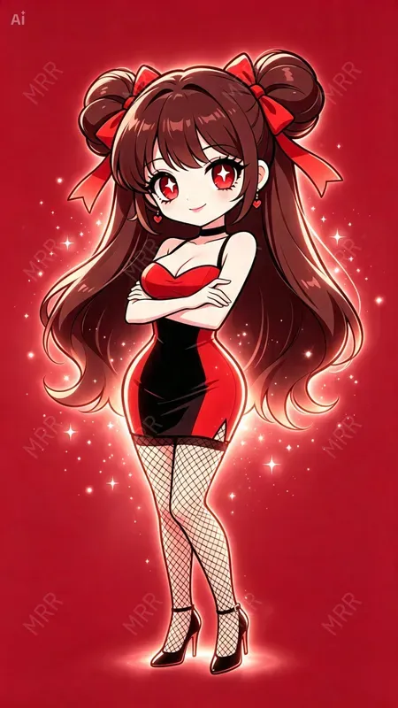 Cute Powerpuff Style Cartoon Girls