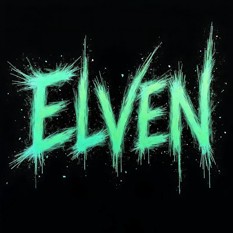 Dynamic Gritty Neon Sketch Typographies