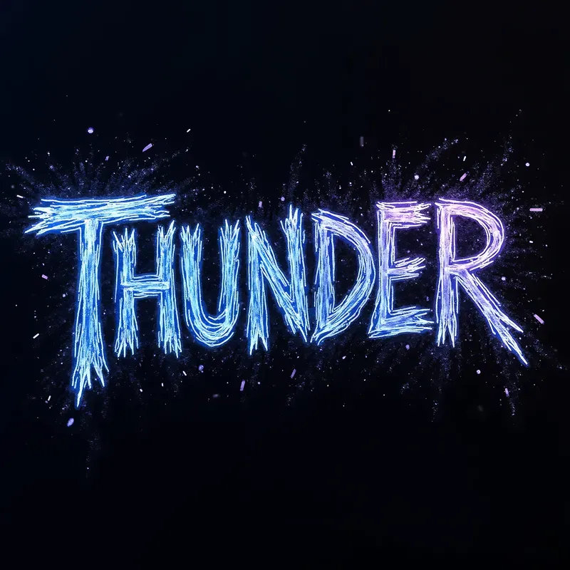 Dynamic Gritty Neon Sketch Typographies