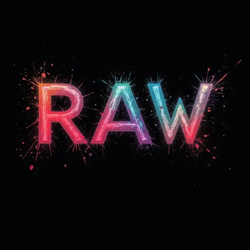 Dynamic Gritty Neon Sketch Typographies