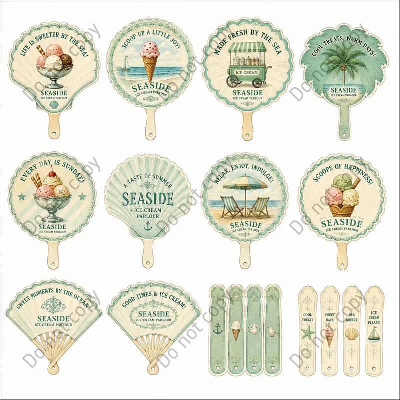 Advertising Fan Card Sheets