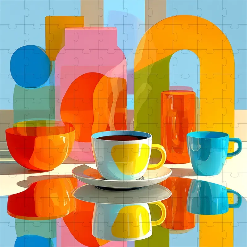 Glossy Surreal 3D Render Art