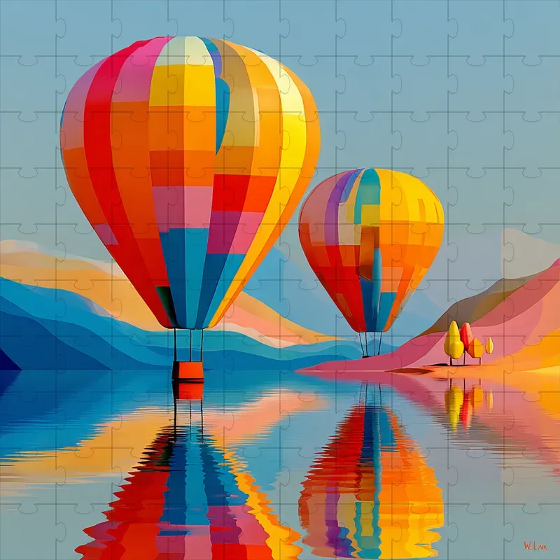 Glossy Surreal 3D Render Art