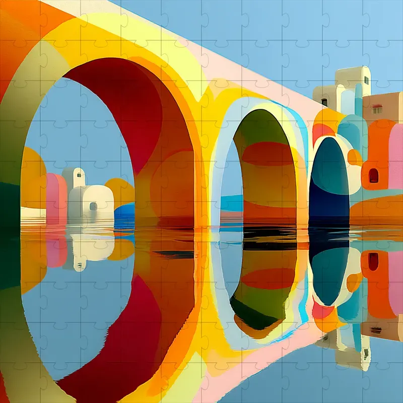 Glossy Surreal 3D Render Art