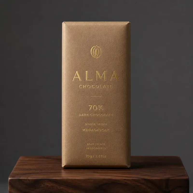 Luxury Chocolate Bar Package Mockups