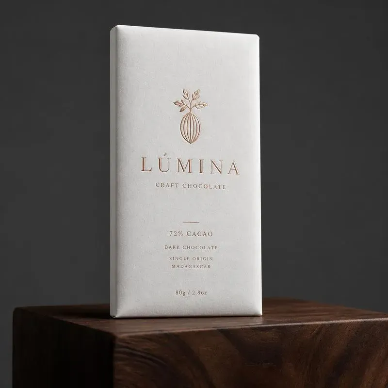 Luxury Chocolate Bar Package Mockups