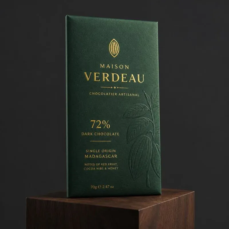 Luxury Chocolate Bar Package Mockups