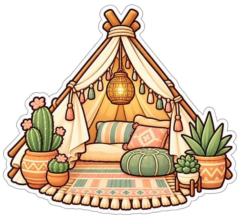 Cozy Vacation Stickers