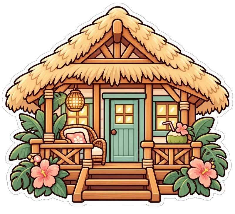 Cozy Vacation Stickers