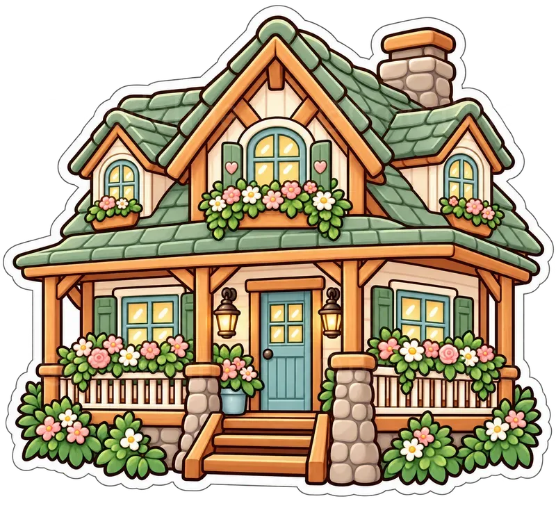 Cozy Vacation Stickers