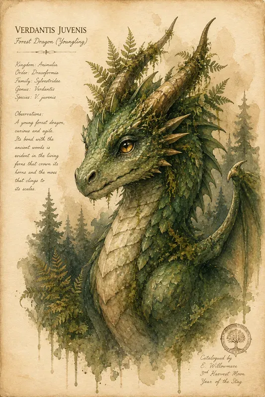 Fantasy Bestiary Watercolor Portraits